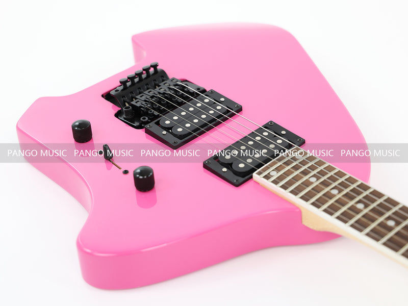 PANGO Music Pink Body Electric Guitar (ZQN-563, No Logo)