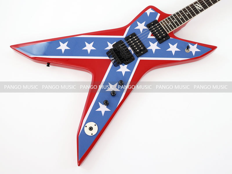 PANGO Music Star and Stripes Electric Guitar (PYX-414)