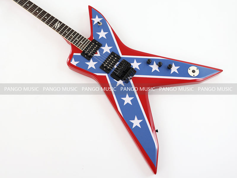 PANGO Music Star and Stripes Electric Guitar (PYX-414)