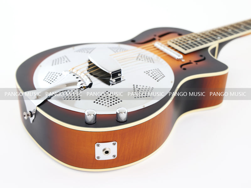 PANGO Music Sunburst Color Resonator Acoustic Guitar (HD-34CE)