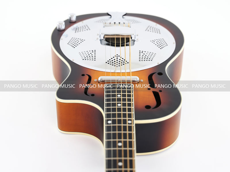 PANGO Music Sunburst Color Resonator Acoustic Guitar (HD-34CE)