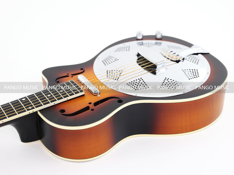 PANGO Music Sunburst Color Resonator Acoustic Guitar (HD-34CE)