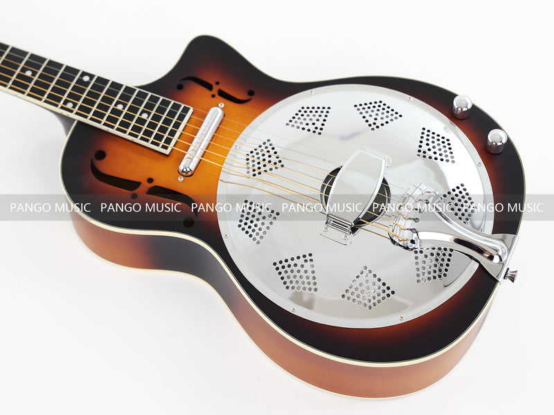 PANGO Music Sunburst Color Resonator Acoustic Guitar (HD-34CE)