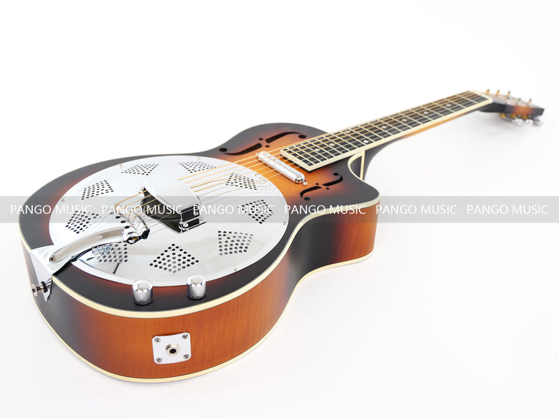 PANGO Music Sunburst Color Resonator Acoustic Guitar (HD-34CE)
