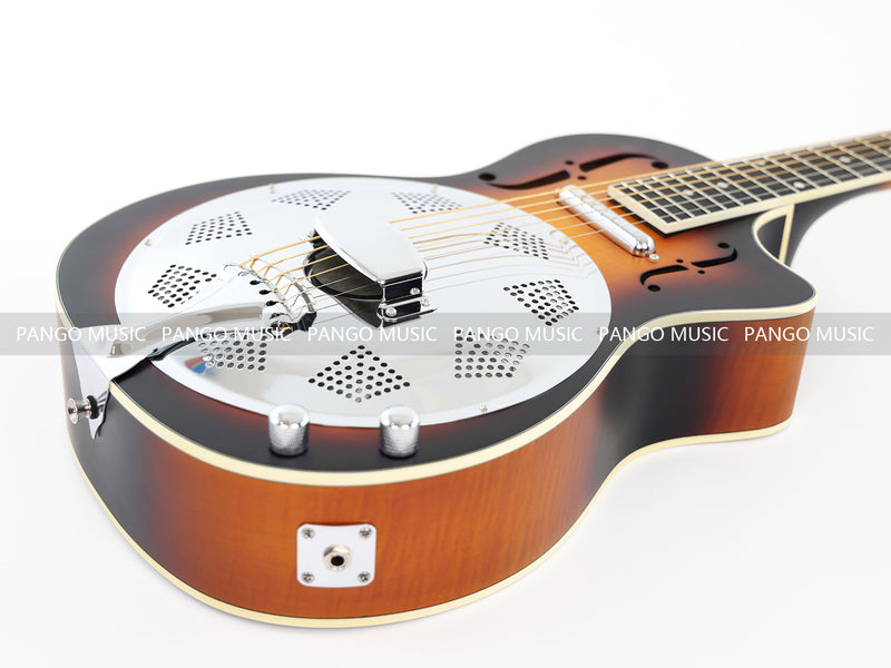 PANGO Music Sunburst Color Resonator Acoustic Guitar (HD-34CE)