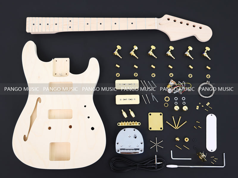TL Style Semi Hollow Body DIY Electric Guitar Kit (PTL-628X)
