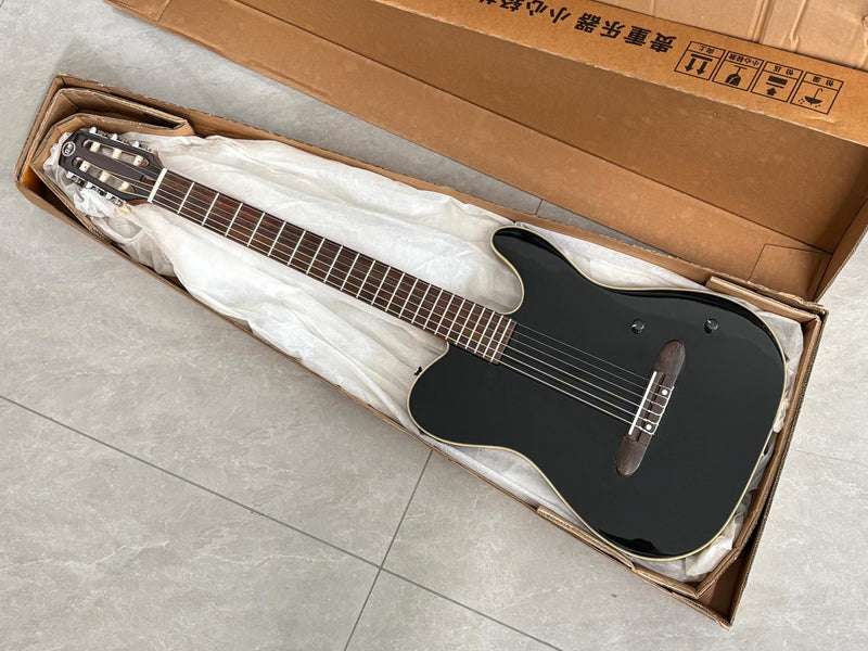 PANGO 6-String Solid Body Nylon String Silent Classical Acoustic-Electric Guitar (SE-502)
