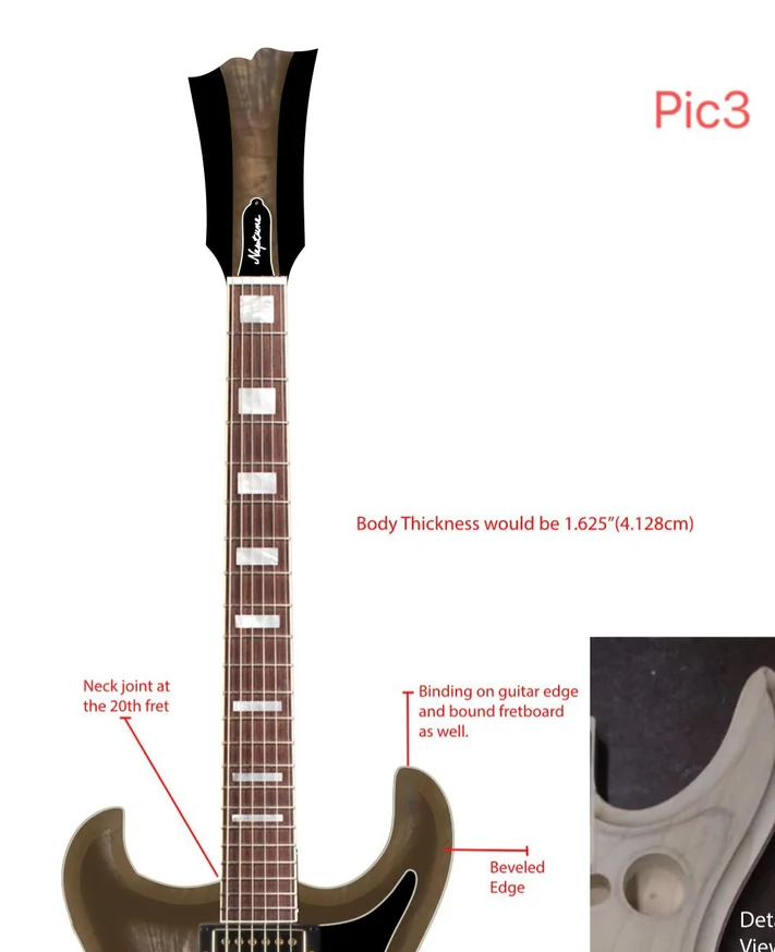Custom Electric Guitar Fretboard (2026-10-14)