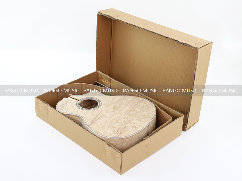 41 Inch Solid Spruce Top DIY Acoustic Guitar Kit with Ash Veneer (PFA-988F, Fast Shipping, Tariff-free)