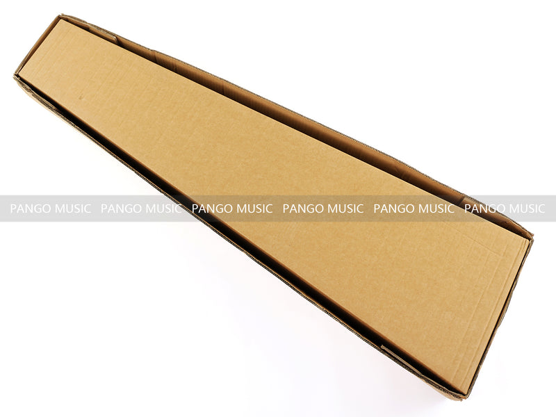 4-String Semi-Hollow Body Electric Bass Guitar Set with Gloss Black Finish (PHY-166)