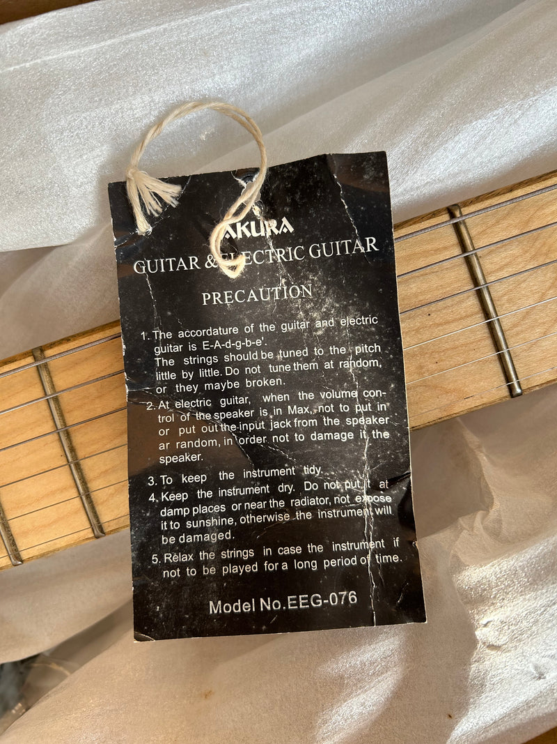 Sakura Brand Neck Through Design Electric Guitar (EEG-076, not new)