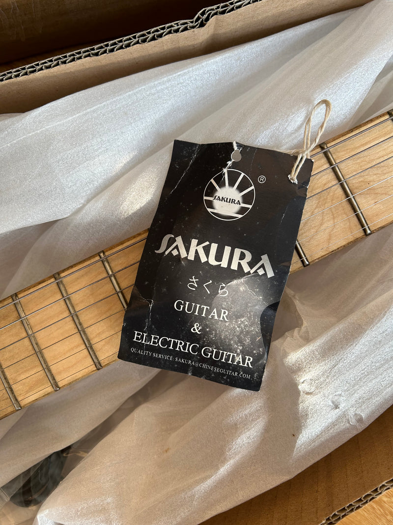 Sakura Brand Neck Through Design Electric Guitar (EEG-076, not new)