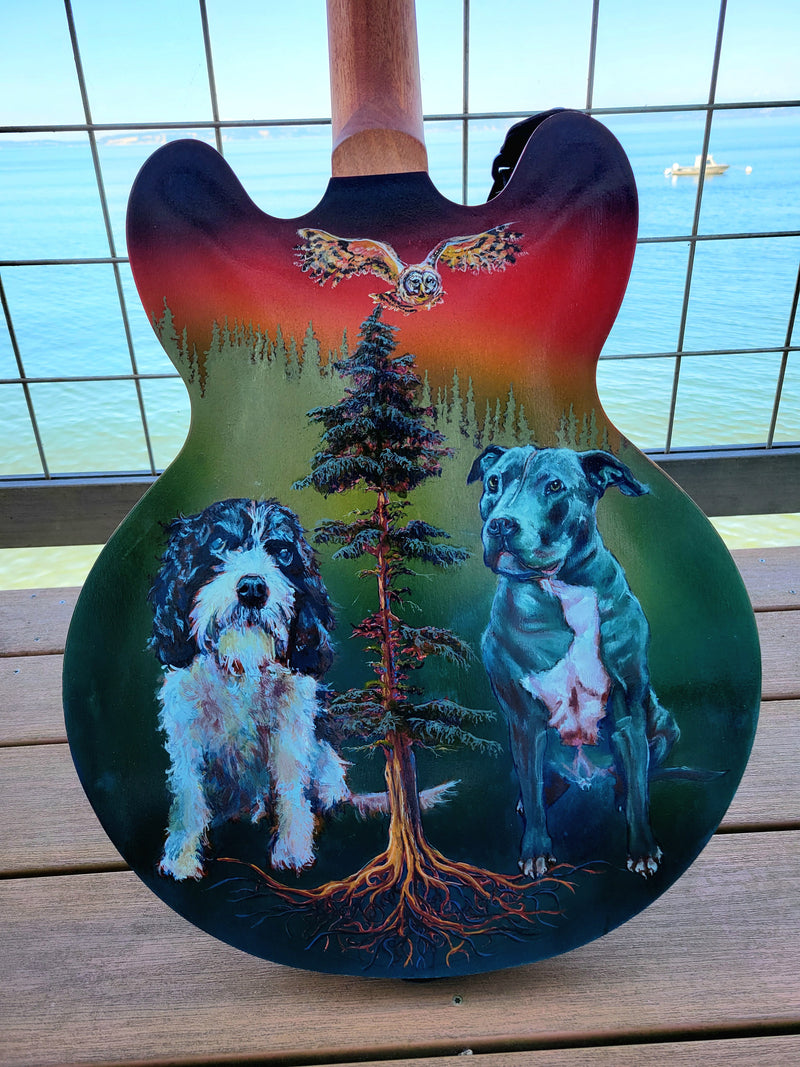 Semi Hollow ES-335 DIY Electric Guitar Kit (PES335-55)