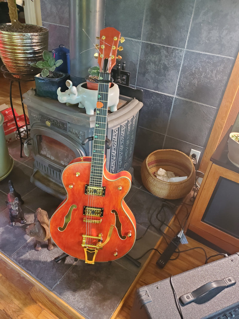 Hollow Body L5 DIY Electric Guitar Kit (PL5-924)