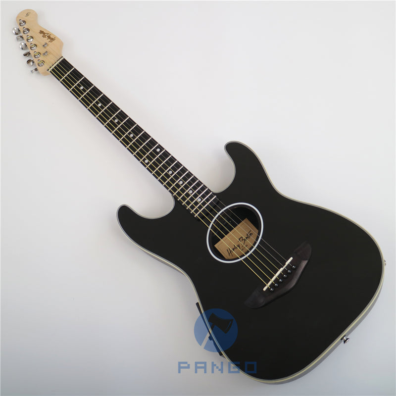 PANGO MUSIC Round Back Acoustic Electric Guitar (PRB-005)