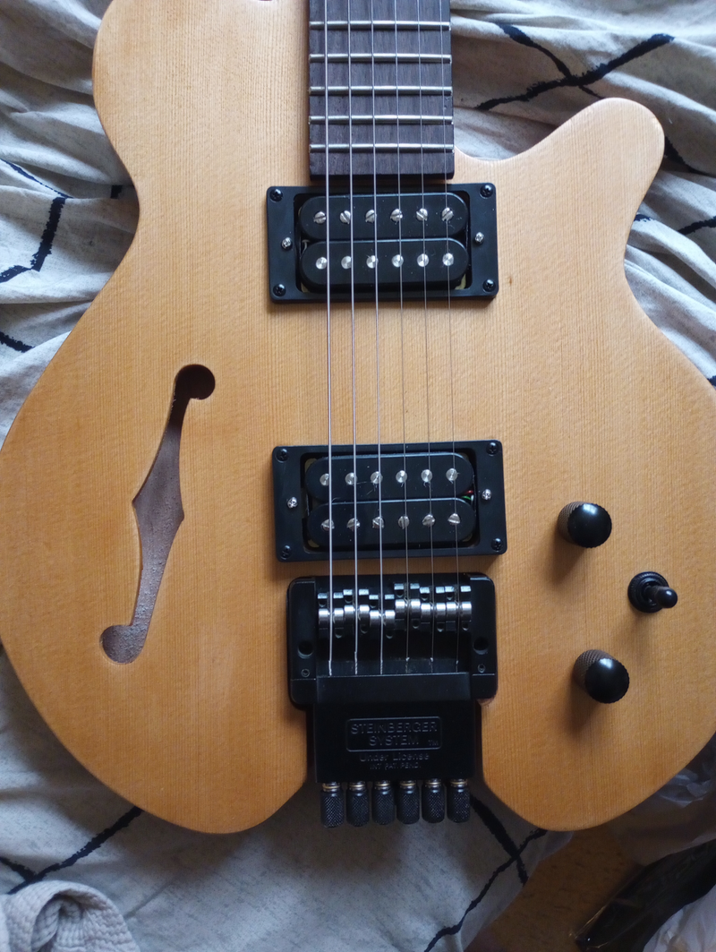 Headless Style Semi Hollow Body DIY Electric Guitar Kit (PTM-152)