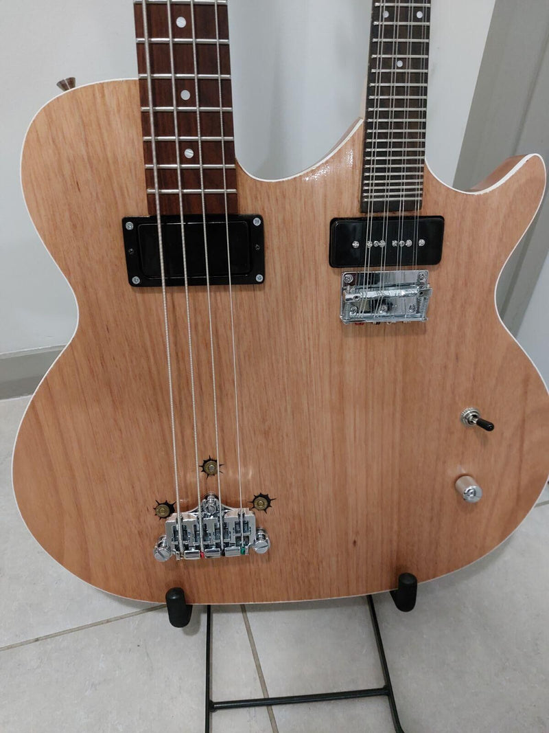 Double Neck 4-String Bass & 8-String Mandolin DIY Mandolin Kit (PTM-157)