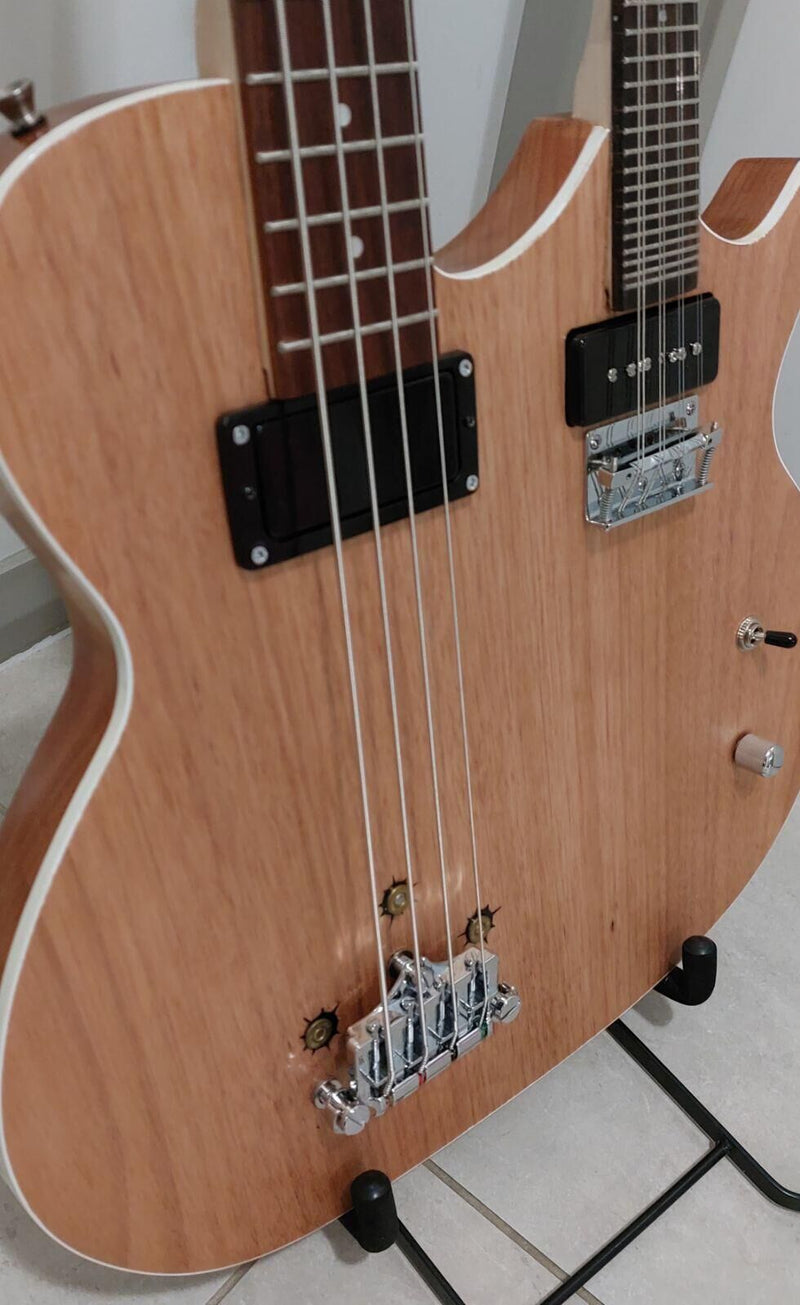 Double Neck 4-String Bass & 8-String Mandolin DIY Mandolin Kit (PTM-157)