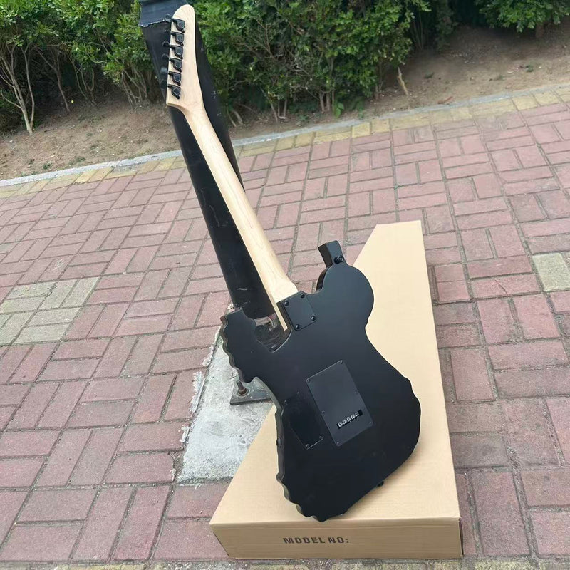 PANGO MUSIC White Skull Design Electric Guitar (PWS-527F, No Logo, Fast Shipping, Tariff-free)