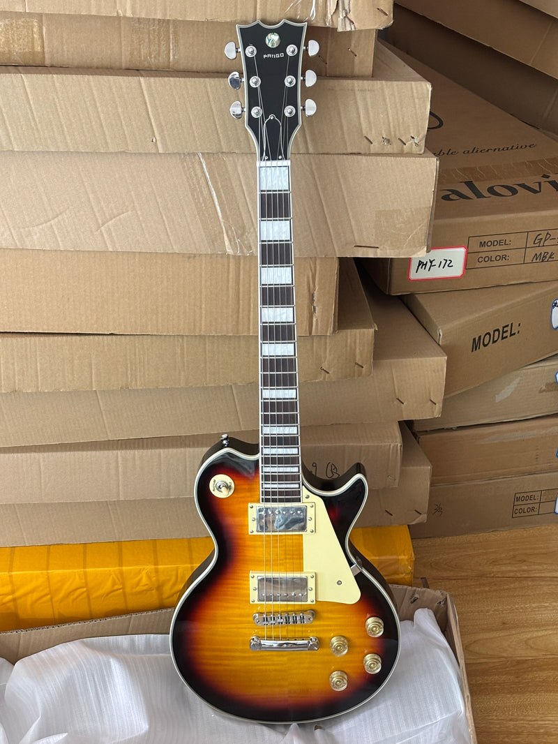 PANGO MUSIC XG Series XLP Custom Electric Guitar with Flamed Maple Top (XLP-109)