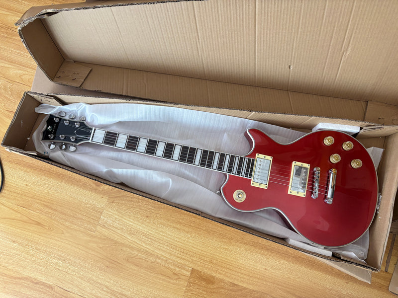 PANGO MUSIC XG Series XLP Custom Electric Guitar with Gloss Red Finish (XLP-127)