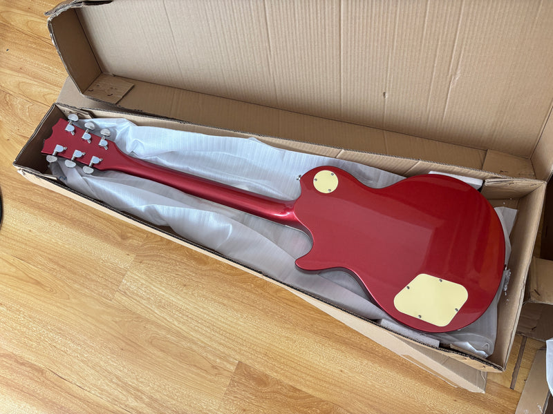 PANGO MUSIC XG Series XLP Custom Electric Guitar with Gloss Red Finish (XLP-127)