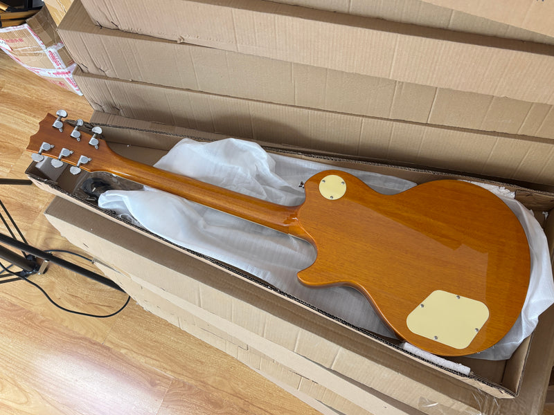 PANGO MUSIC XG Series XLP Custom Electric Guitar with Spalted Maple Top (XLP-122)
