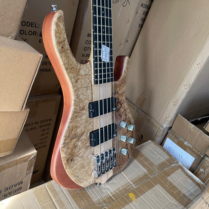 5 Strings Neck Through Electric Bass Guitar (YMZ-193)