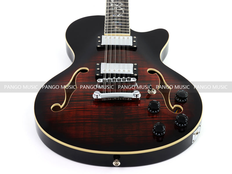 PANGO Music 12-String Semi-Hollow Body Electric Guitar (YMZ-230X)