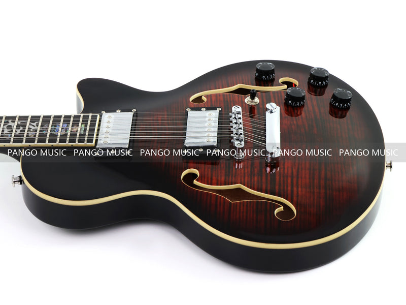 PANGO Music 12-String Semi-Hollow Body Electric Guitar (YMZ-230X)