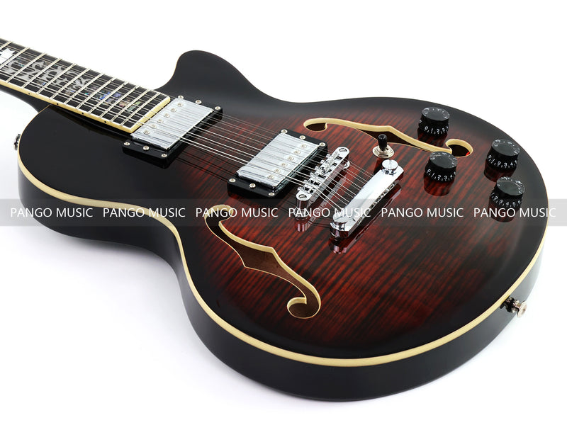 PANGO Music 12-String Semi-Hollow Body Electric Guitar (YMZ-230X)