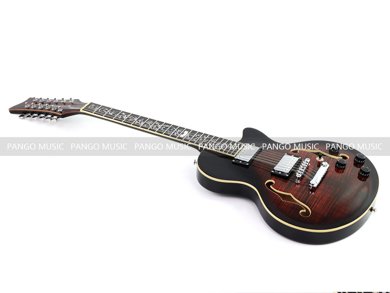 PANGO Music 12-String Semi-Hollow Body Electric Guitar (YMZ-230X)