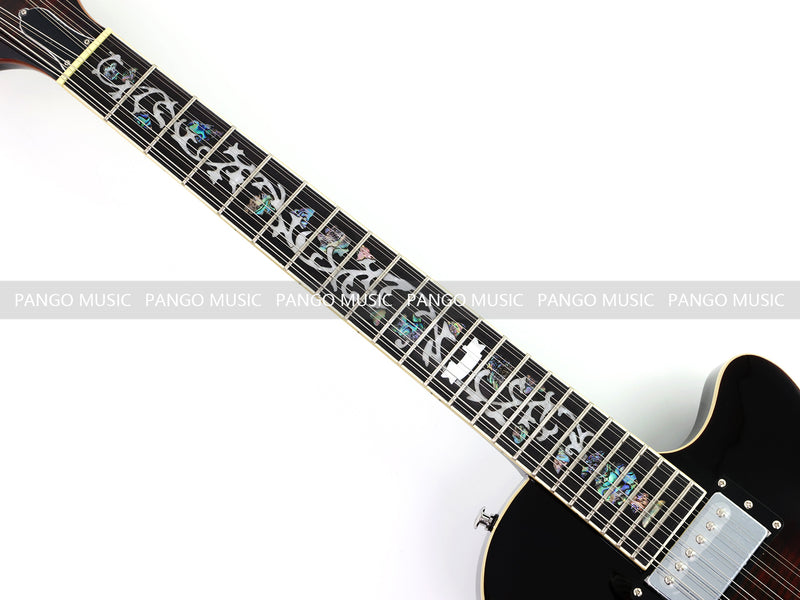 PANGO Music 12-String Semi-Hollow Body Electric Guitar (YMZ-230X)