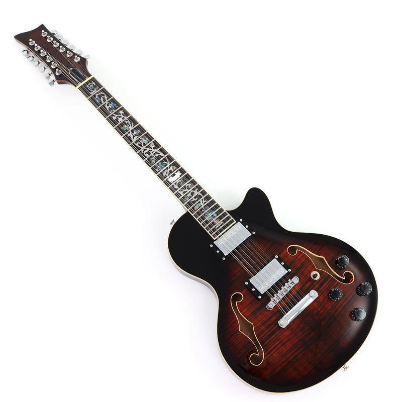 PANGO Music 12-String Semi-Hollow Body Electric Guitar (YMZ-230X)