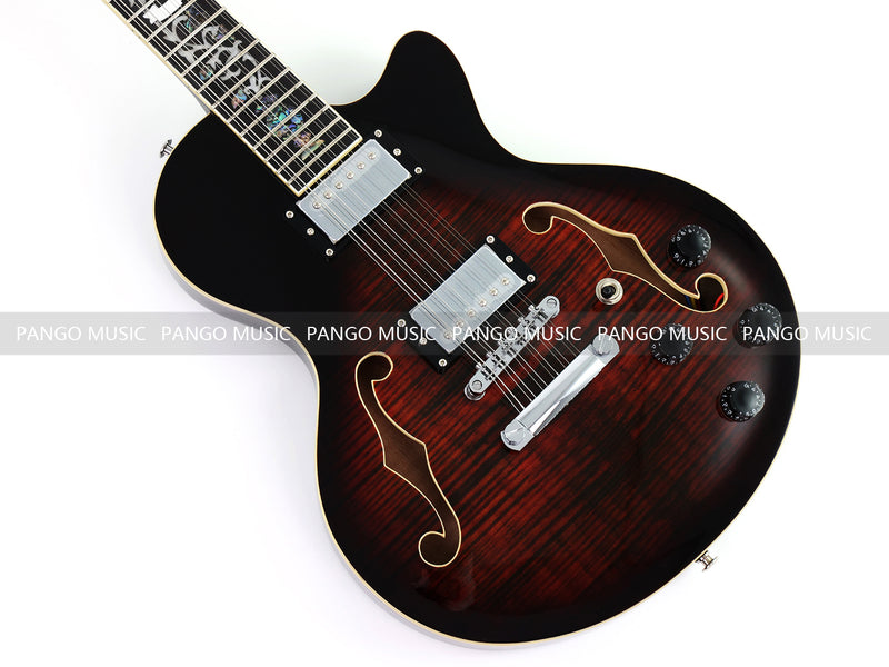 PANGO Music 12-String Semi-Hollow Body Electric Guitar (YMZ-230X)