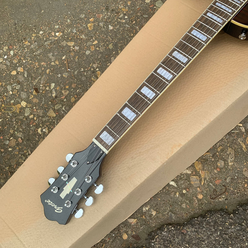 LP Standard Style Electric Guitar with Modern Headstock & Gloss Finish (YMZ-024)