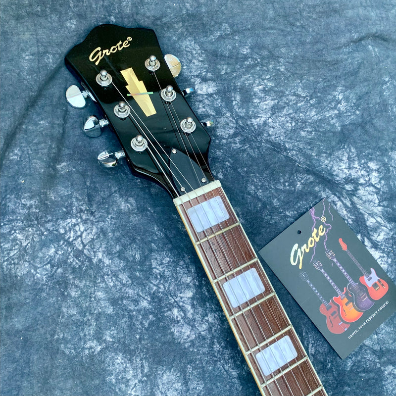 PANGO Music LP Style Electric Guitar with Metallic Sparkling Finish(YMZ-225)