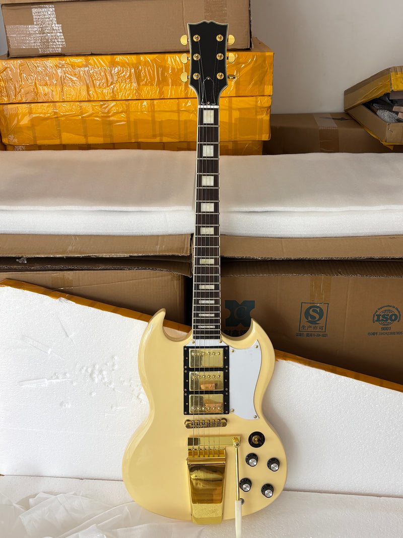 PANGO Music SG Style Classic Cream Electric Guitar (PHY-528)
