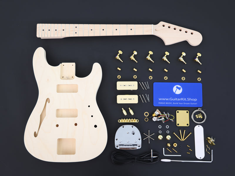 TL Style Semi Hollow Body DIY Electric Guitar Kit (PTL-628X)