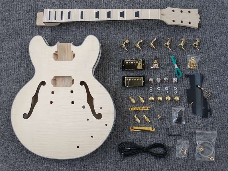 Semi Hollow Body ES-335 Style DIY Electric Guitar Kit (PES335-57F)