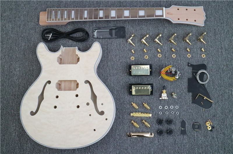 Semi Hollow Body Small Size ES-335 DIY Electric Guitar Kit (PES335-59)