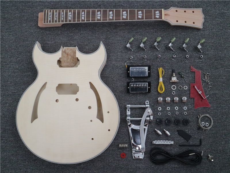 Hollow Body Style DIY Electric Guitar Kit (PHB-740)