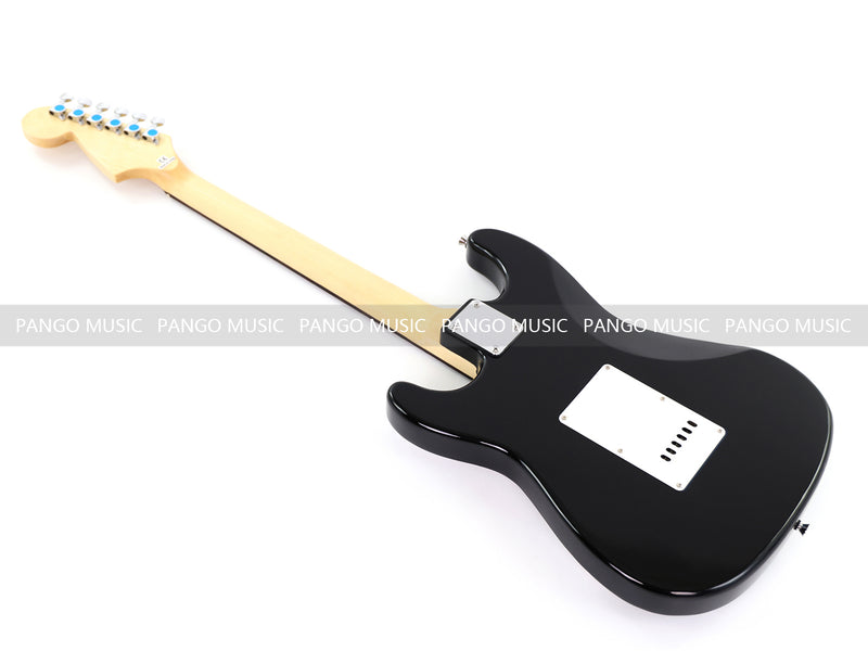 6-String ST-Style Electric Guitar with Gloss Black Finish (PHY-168F, Fast Shipping, Tariff-free)
