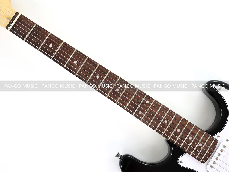 6-String ST-Style Electric Guitar with Gloss Black Finish (PHY-168F, Fast Shipping, Tariff-free)