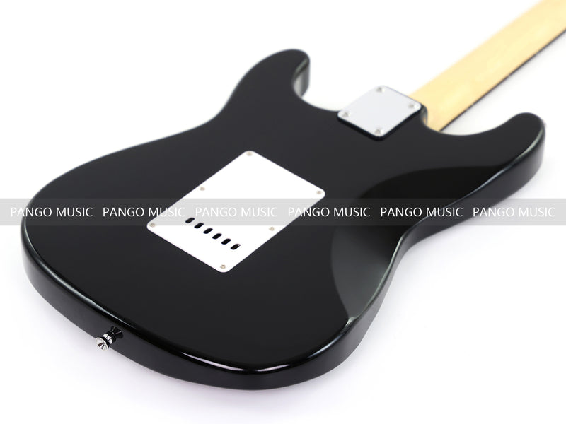 6-String ST-Style Electric Guitar with Gloss Black Finish (PHY-168F, Fast Shipping, Tariff-free)