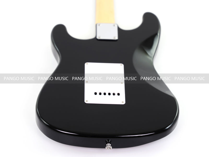 6-String ST-Style Electric Guitar with Gloss Black Finish (PHY-168F, Fast Shipping, Tariff-free)