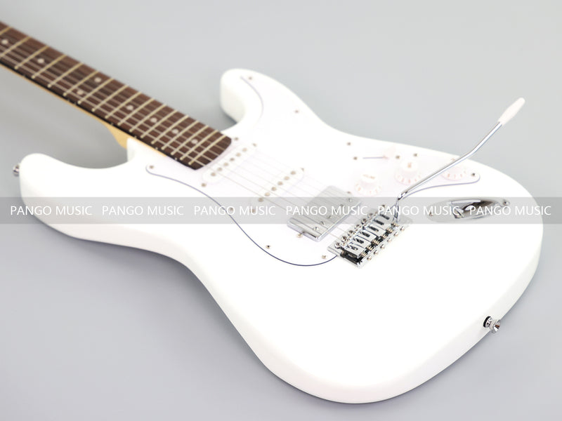 6-String ST-Style Electric Guitar with Gloss White Finish (PHY-169F, Fast Shipping, Tariff-free)