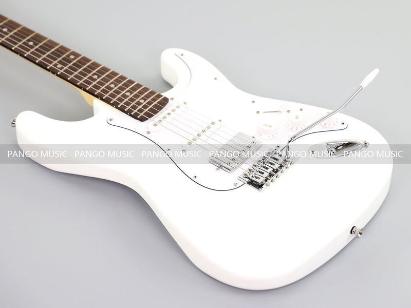 6-String ST-Style Electric Guitar with Gloss White Finish (PHY-169F, Fast Shipping, Tariff-free)