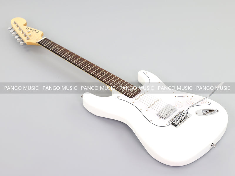 6-String ST-Style Electric Guitar with Gloss White Finish (PHY-169F, Fast Shipping, Tariff-free)
