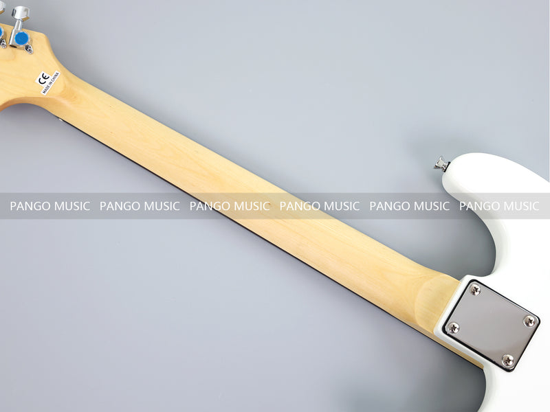 6-String ST-Style Electric Guitar with Gloss White Finish (PHY-169F, Fast Shipping, Tariff-free)